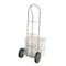 Vestil Galvanized Steel P-Handle Truck with Hard Rubber Wheels, 500 Lb. Capacity, Gray SPHT-500S-HR - alternate 5